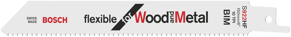 Bosch - reciprozaagblad s 922 hf flexible for wood and metal