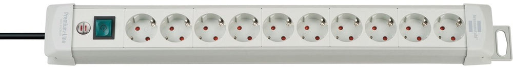 Brennenstuhl premium-line stekkerdoos 10-voudig lichtgrijs 3m h05vv-f 3g1,5