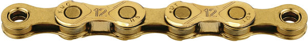 KMC Ketting e12 Ti-Ni goud, 1 2x11 128, 130 schakels, 5.2mm pin, 12-speed