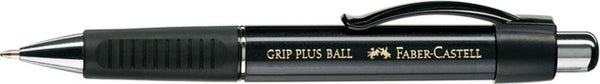 Faber-castell balpen - grip plus - zwart - m - fc-140733