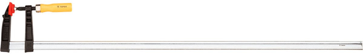 Topex - houtbewerkingsklem - staal - 120x1000mm - ergonomische handgreep