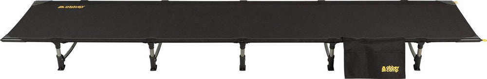 Abbey camp campingbed - 192 x 69 x 15 cm - compact lichtgewicht - zwart