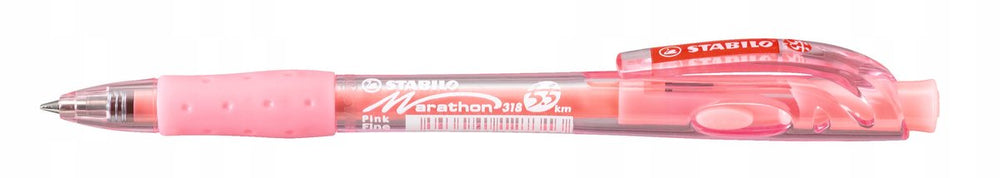 Stabilo marathon balpen - roze