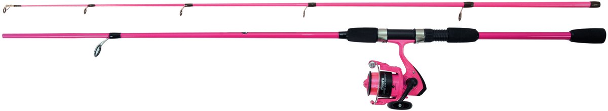 Albatros - spin comboset pink - spinhengel molen - 210cm - pink - inclusief nylon lijn