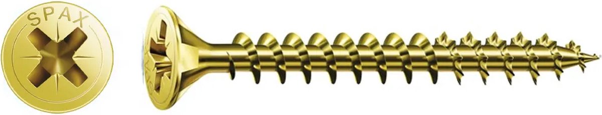 Spax houtschroef 3.5x35mm - philips z2 - 20 stuks