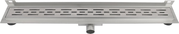 Differnz douchegoot - muur flens rvs - 7 x 7 x 80 cm