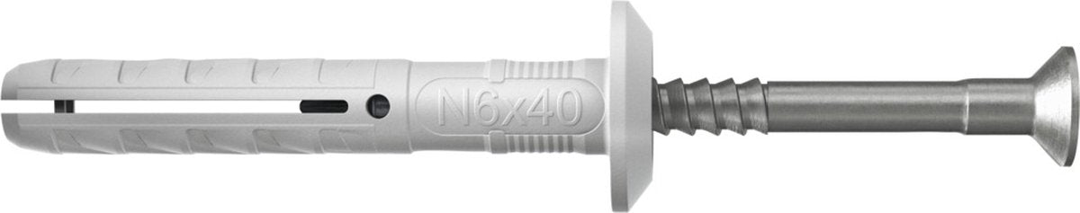 Fischer n 6x40 7 p nagelplug (50) 50 st - 50339