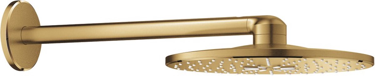 Grohe rainshower hoofddouche+arm rond cool sunrise geborsteld