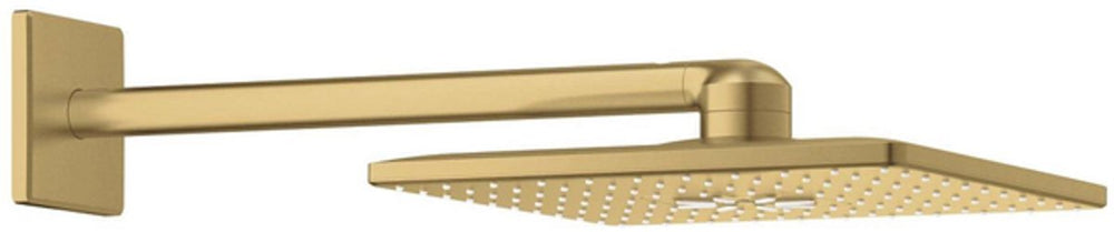 Grohe rainshower hoofddouche+arm vierkant cool sunrise geborsteld
