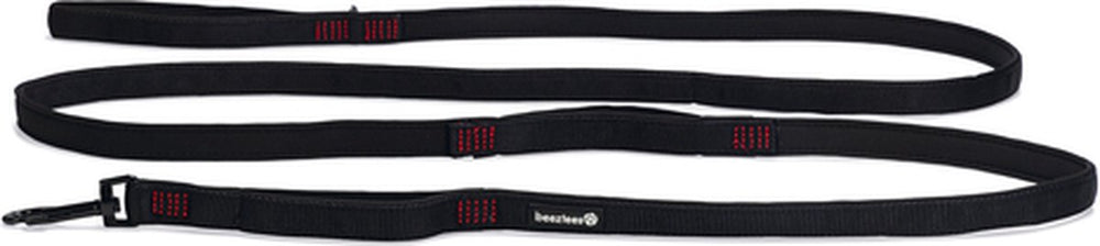 Beeztees parinca premium - hondenriem - nylon - zwart - 300 cm x 20 mm