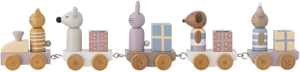 Bloomingville verjaardagsdecoratie trein junaid roze