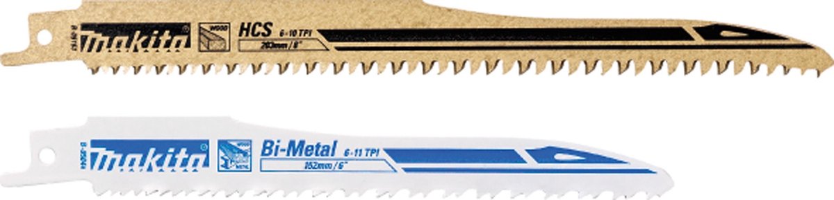 Makita accessoires reciprozaagbladset - 10 stuks | 5x b-05153 (hout) en 5x b-05044 - p-71663