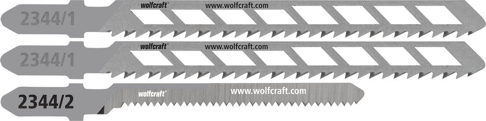Wolfcraft - gipsplaat decoupeerzaagbladen - 3 delig - voor rechte en bochtensneden zagen in gipsplaten - 2344000