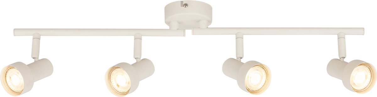 Briloner b.k.licht tapp - opbouwspot - plafondspot (plafondlamp) - 4x gu10 fitting - oud wit - 60.5 cm