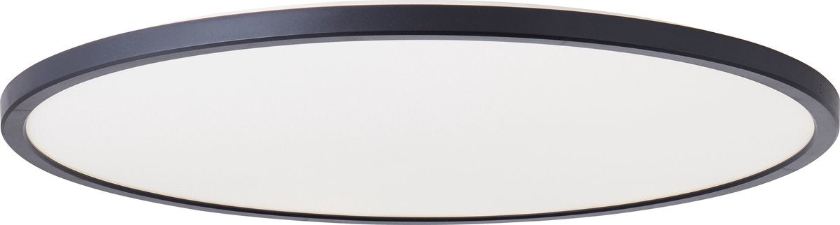 Brilliant brennan - plafondlamp - badkamer - led 35w 4000k - 3-step dimmer - ip44 - zwart wit