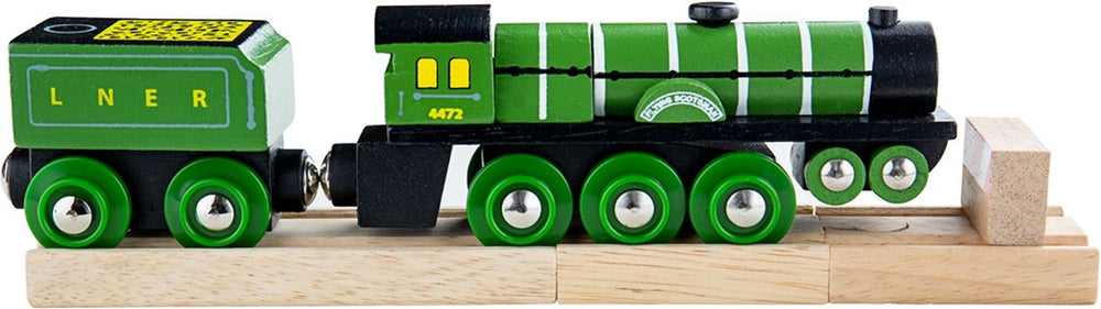 Bigjigs houten trein flying scotsmann