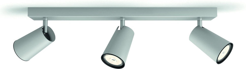 Philips led philips paisley opbouwspot - 3-lichts - aluminium