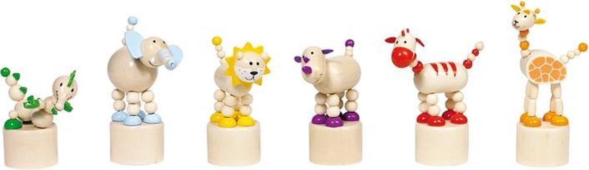 Goki druk en schud wilde dieren figuur