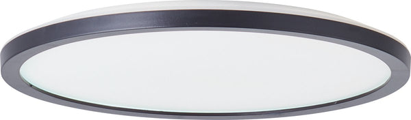Brilliant brennan - plafondlamp - badkamer - led 18w 4000k - 3-step dimmer - ip44 - zwart wit