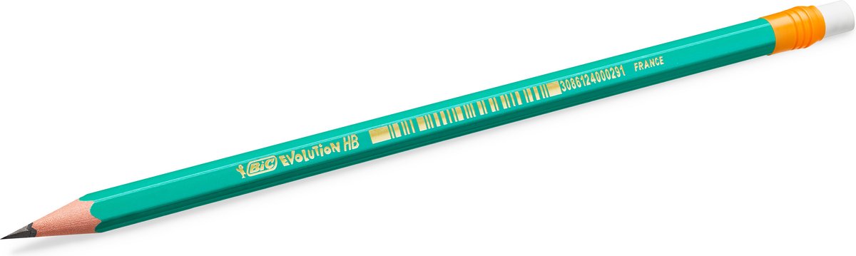 Bic evolution original hb grafiet potloden met gumtop - 12 stuks