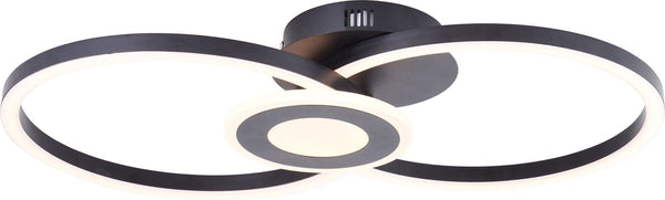 Brilliant bray - plafondlamp - led 24w - 3000k - zwart