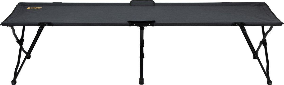 Abbey camp campingbed - asturia-206 - 206 x 75 x 47 cm - zwart