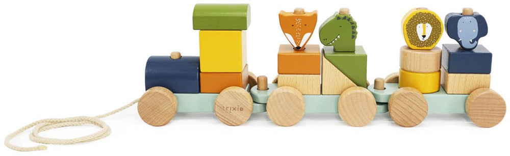 Trixie houten dierentrein – 18m+ – fsc hout - leuk als verjaardagscadeau