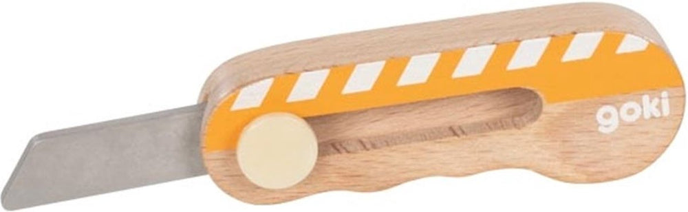 Goki werktuig: cuttermes 10x3,5x1,5cm, hout, 3+