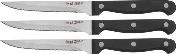 Homey's cooking equip steakmessenset - 3-delig - rvs abs - microkarteling
