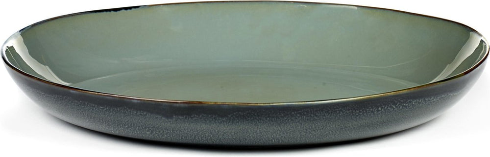 Serax - anita le grelle terres de rêves - serveerschaal - donkerblauw smokey blauw - 35 ø