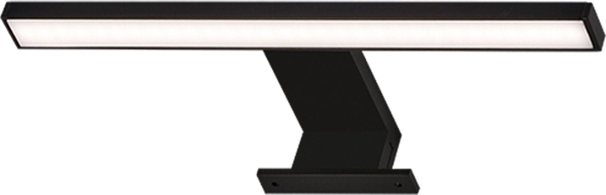 Briloner dun - led spiegellamp - spiegelverlichting badkamer - neutral wit licht 4.000k - 5w - 500lm - zwart - 30cm