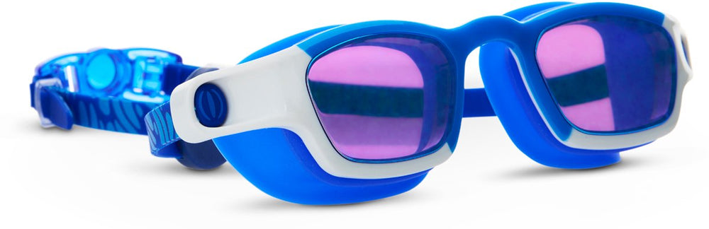 Bling2o zwembril kinderen - short fin - duikbril - anti-fog - uv-protect - blauw