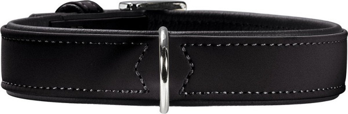 Hunter dog collar softie black (28-38 cm)