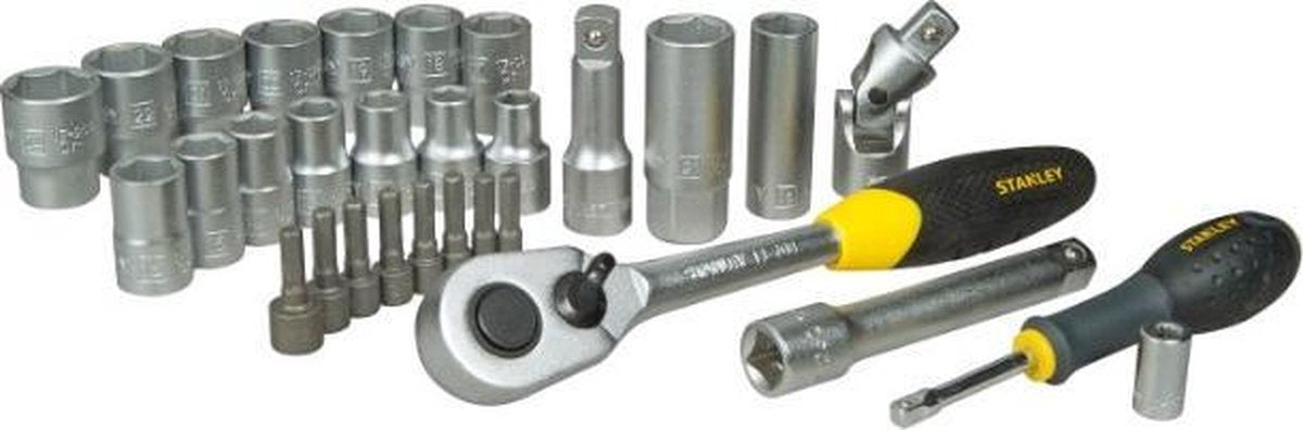 Stanley dopsleutelset 1 2 30-delig (chroom satijn) (m)