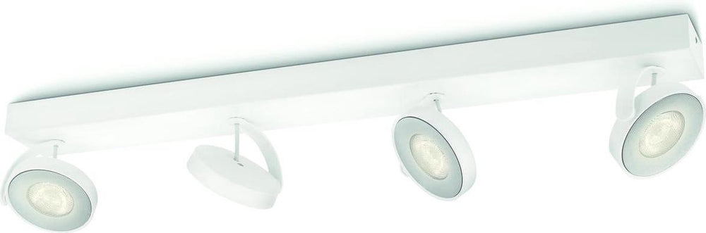 Philips led philips clockwork opbouwspot - 4-lichts - wit - warmglow