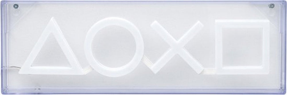 Paladone playstation icons led neon light – officieel gelicentieerd vrijstaand of aan de muur te bevestigen lichtbord – gamekameraccessoires en decoratie voor gamers –