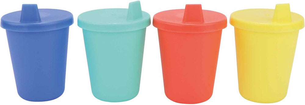 Nûby - beker met harde tuit voor kinderen - schenktuit met vrij debiet - 207ml - 4 stuks - 9+ maanden