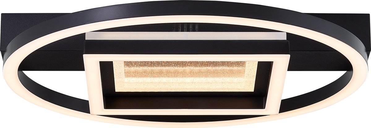 Brilliant queens - plafondlamp - led 30w - 3000k - zwart