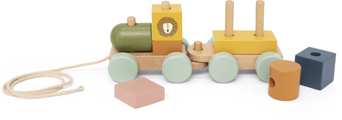 Trixie houten mini dierentrein – 18m+ – fsc hout - leuk als verjaardagscadeau