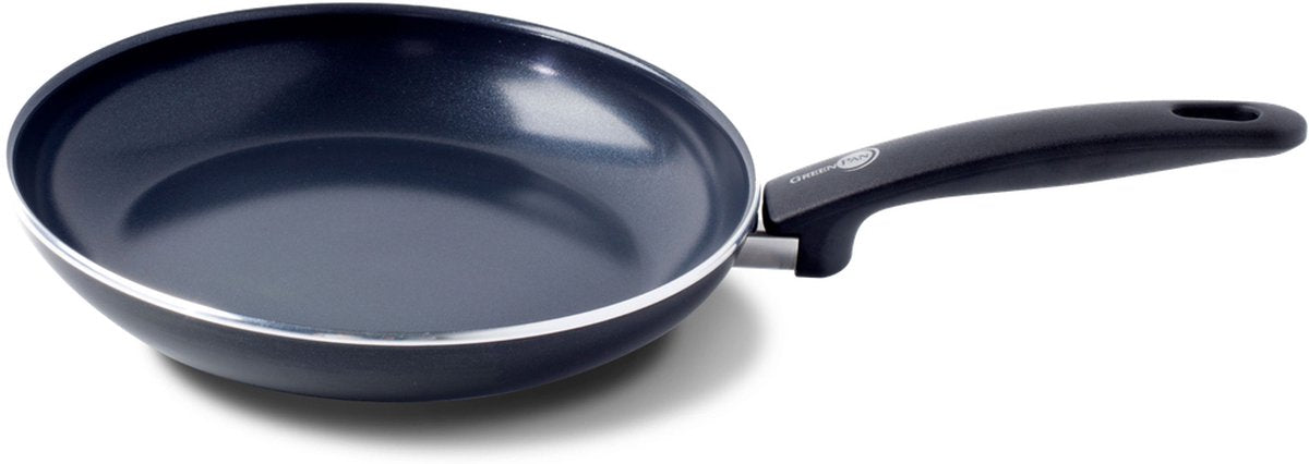 Greenpan cambridge koekenpan 30cm - pfas-vrije antikleeflaag - koekenpan inductie - keramische koekenpan - ovenbestendig tot 180°c - koudgrepen - zwart