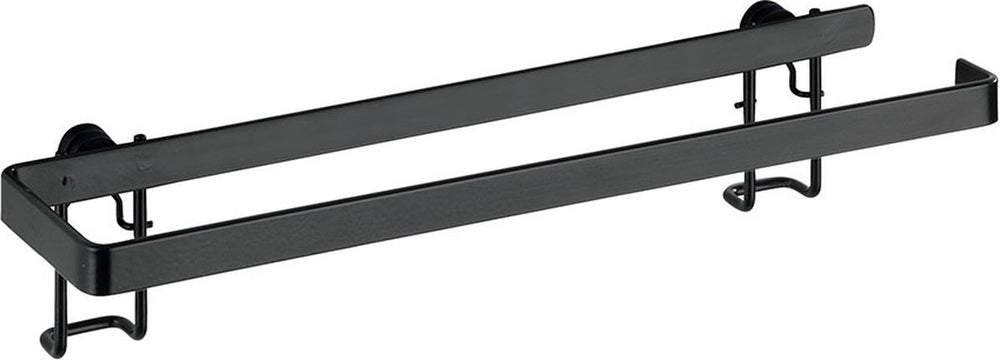 Wenko gala keukenrolhouder wand zwart staal 31cm - keukenpapierhouder wand