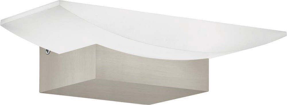 Eglo metrass - wandlamp - 1 lichts - nikkel-mat - gesatineerd