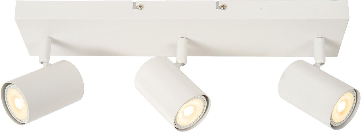 Lucide amigo - plafondspot (plafondlamp) - 3xgu10 - wit
