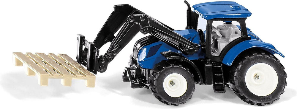 Siku 1544 new holland tractor met voorlader en pallet