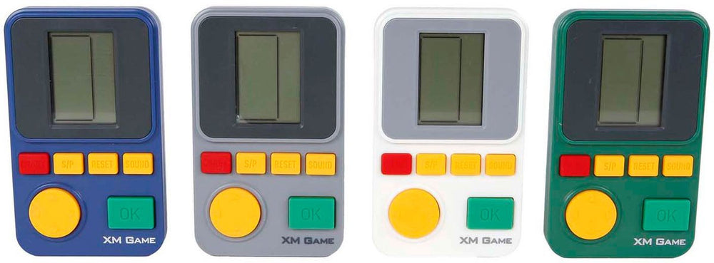 Van manen brickgame retro spelcomputer 23 spellen 6,5x11cm speelgoed.