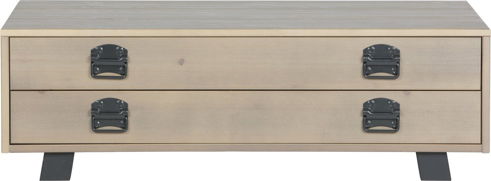 Woood derby salontafel - grenen - smoke - 35x110x62