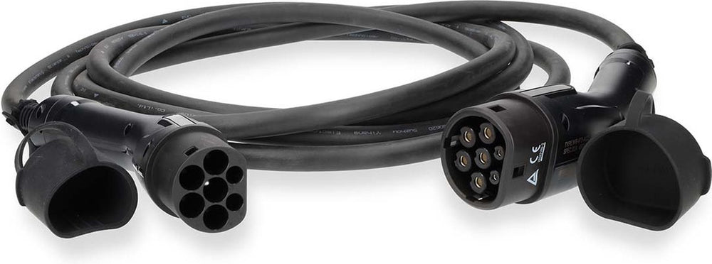 Nedis laadkabel voor elektrische auto – 22 kw 32a – 3-fase – 5 m – type 2 – zwart