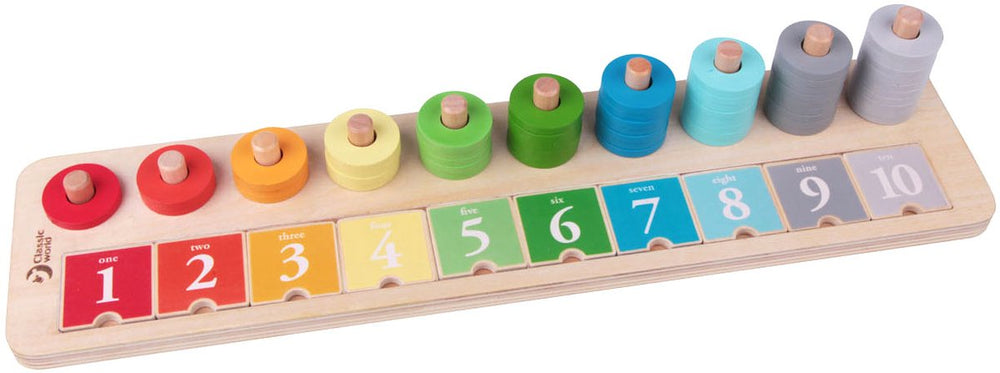 Klassieke Wereld Wereld Houten Stapelteller, 66dlg.