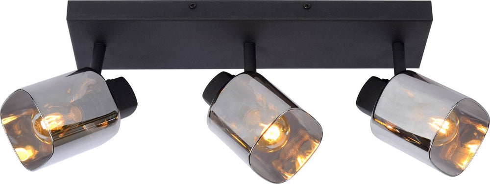 Lucide alion - plafondspot (plafondlamp) - 3xe14 - zwart