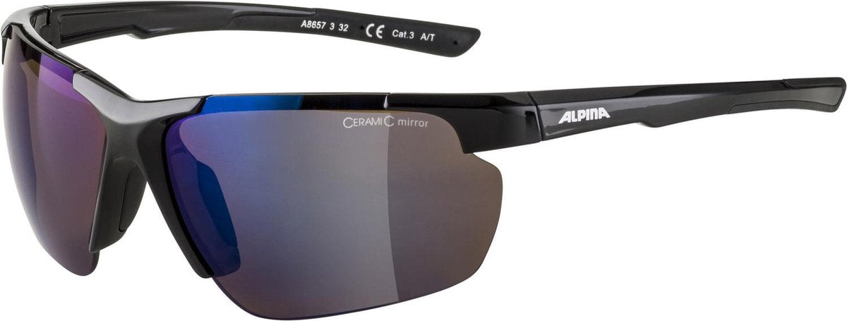 Olympische sportkleding alpina sports sportbril defey hr zwart